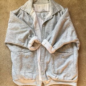 Oversized button up vintage poncho